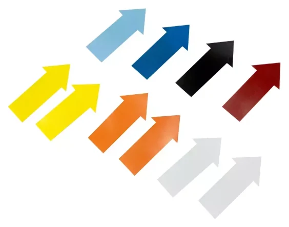 Flechas de goma de colores